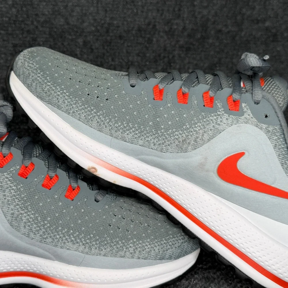 Nike Air Zoom‎ Vomero 13 Running Shoes Women's 8.5 Grey Orange Athletic Training